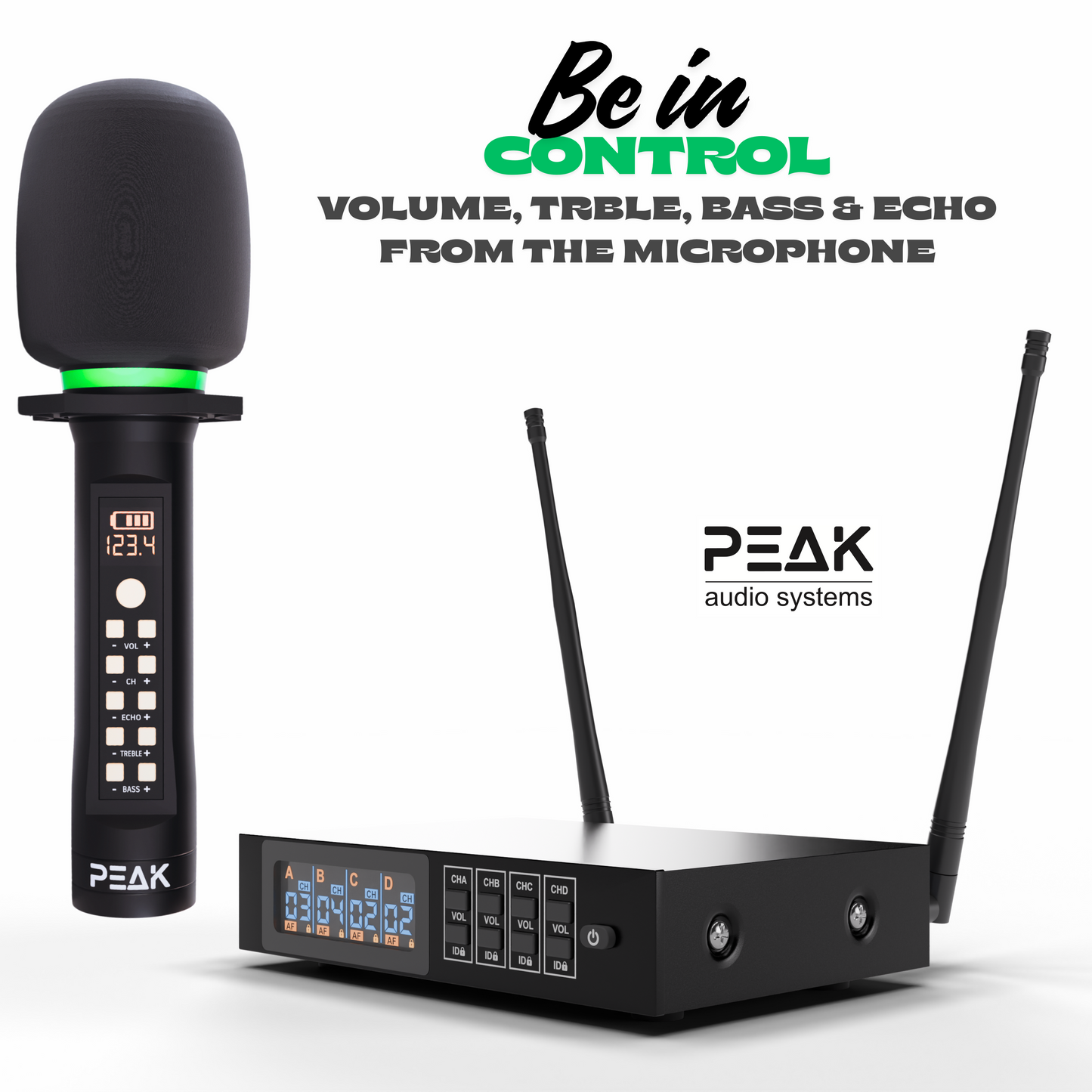 Harmony+ Reference Series | Wireless Microphone Set of 4 with Stage-Grade Controls