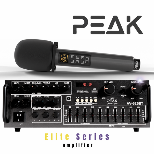 PEAK ELITE PRO Karaoke Bluetooth System - 1200W