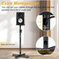 Vondynote Studio Monitor Stands Adjustable Height with Cable Management