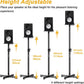 Vondynote Studio Monitor Stands Adjustable Height with Cable Management
