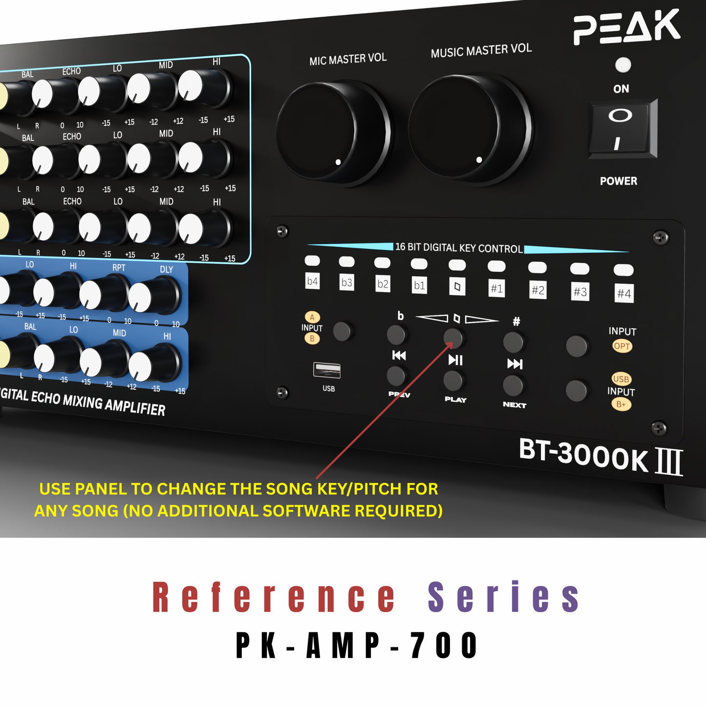 REFERENCE KEY-CHANGER SERIES Karaoke Integrated Amplifier - 3000W