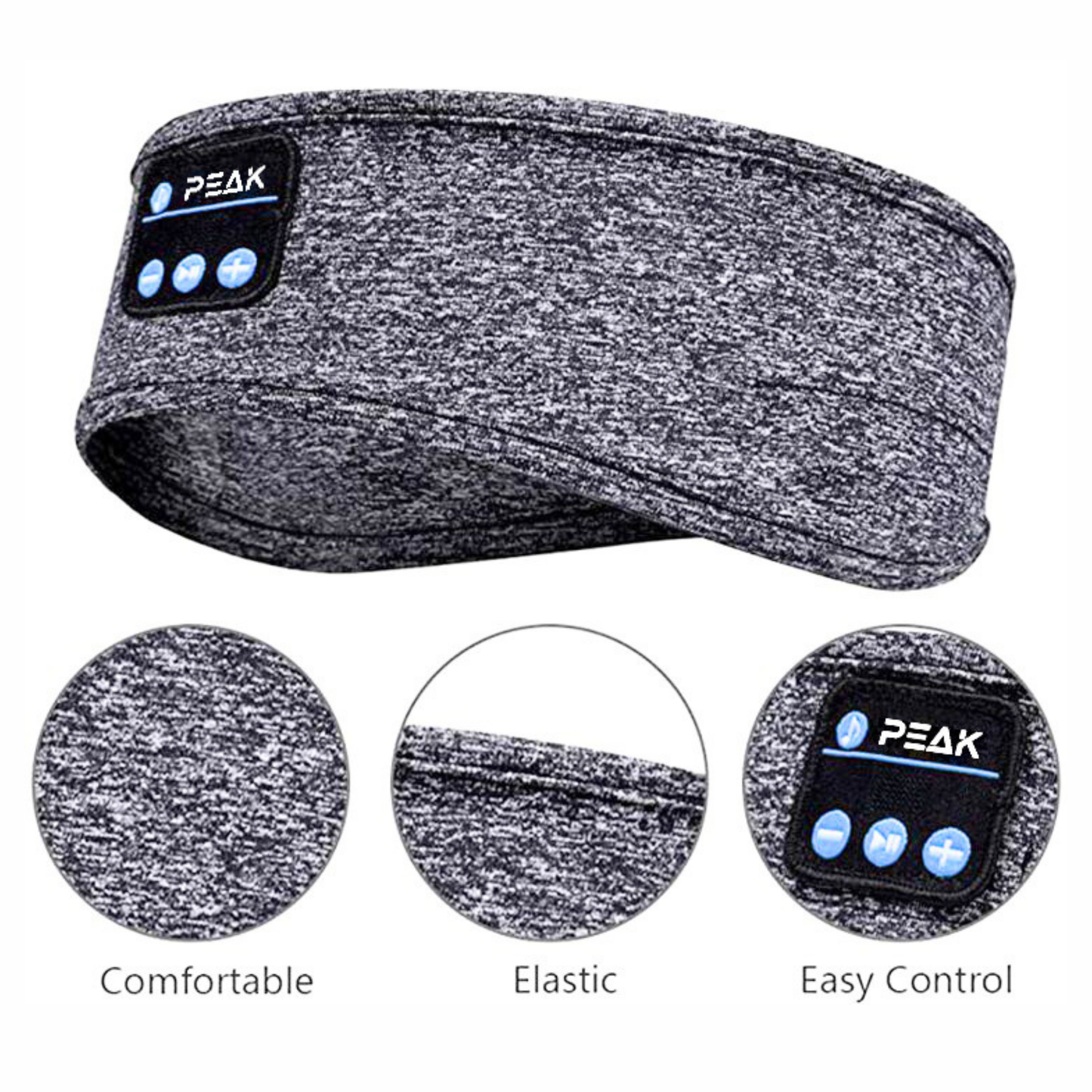 Bluetooth Headband | Secure Comfort meets Audio Perfection (Grey)
