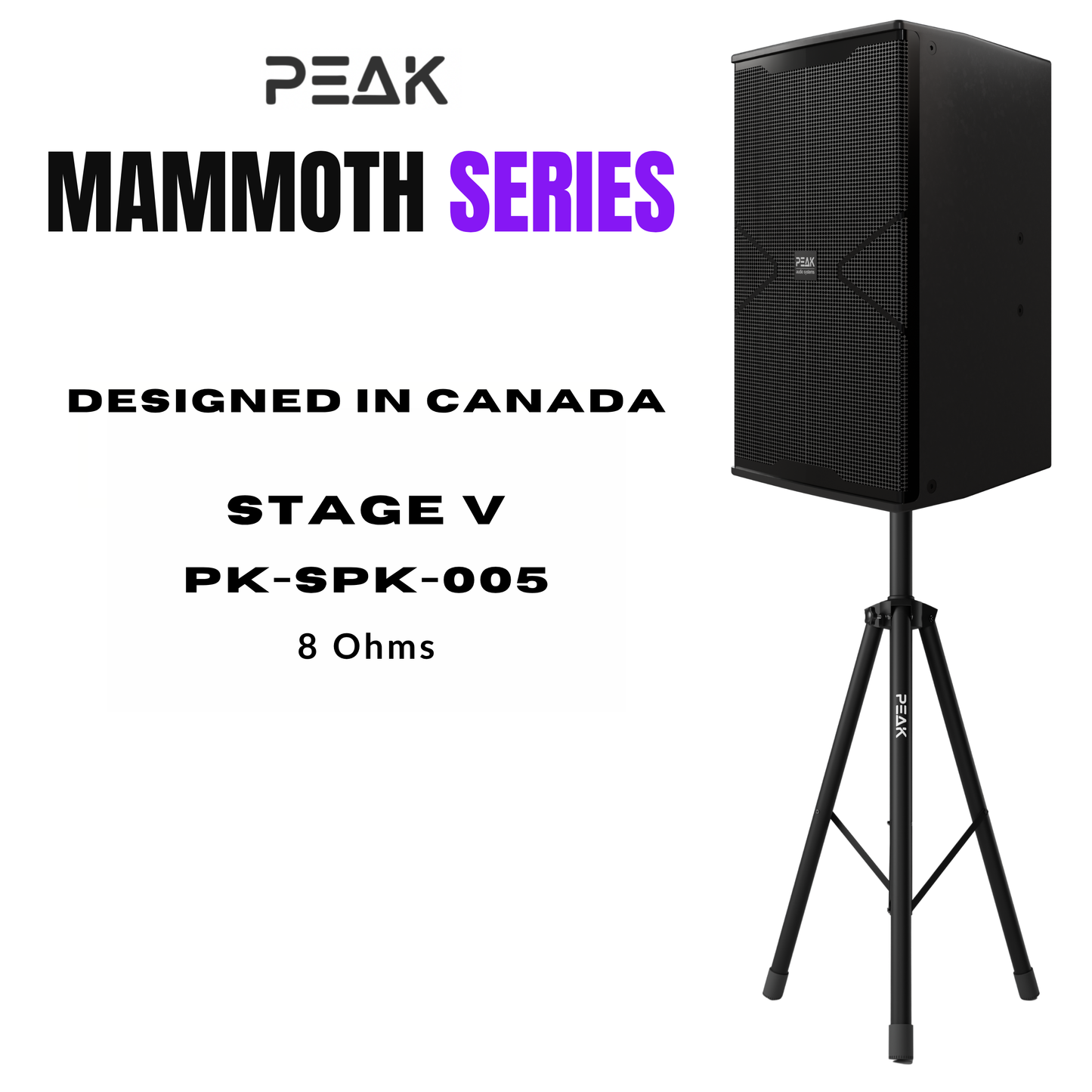 PEAK Karaoke SIGNATURE PRO+ MAMMOTH STAGE V System -6000W