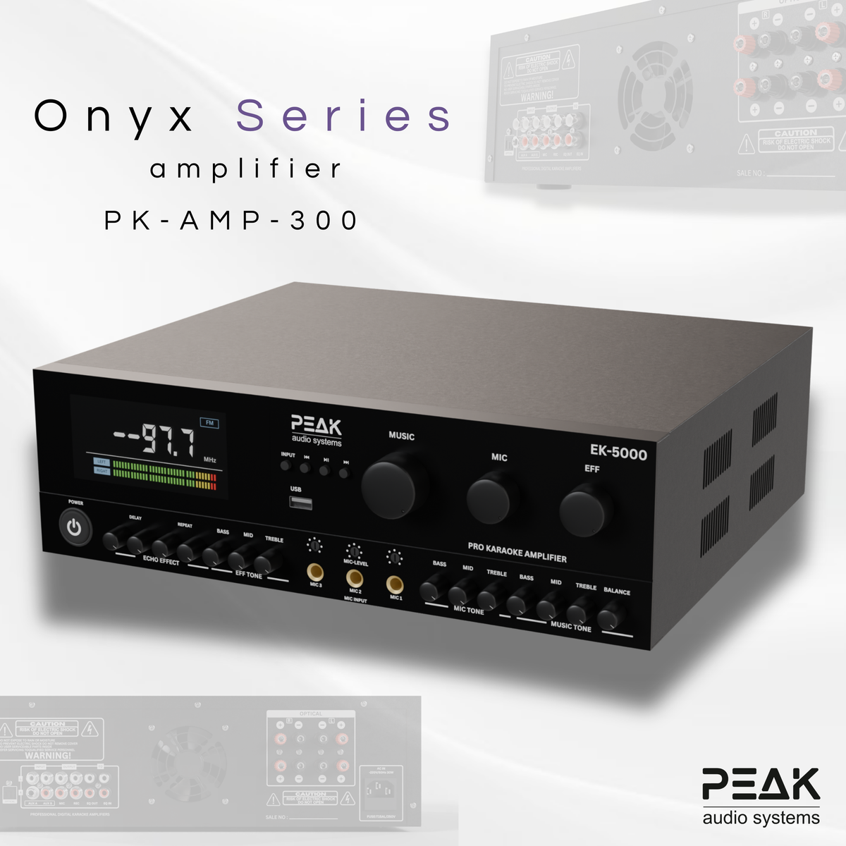 PEAK ONYX PartyHUB Karaoke System - 5000W