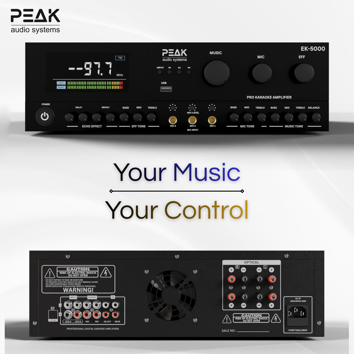 PEAK ONYX PartyHUB Karaoke System - 5000W