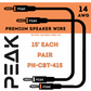 Peak Audio 14 AWG Premium Speaker Cable (Pair, each 15 ft long)