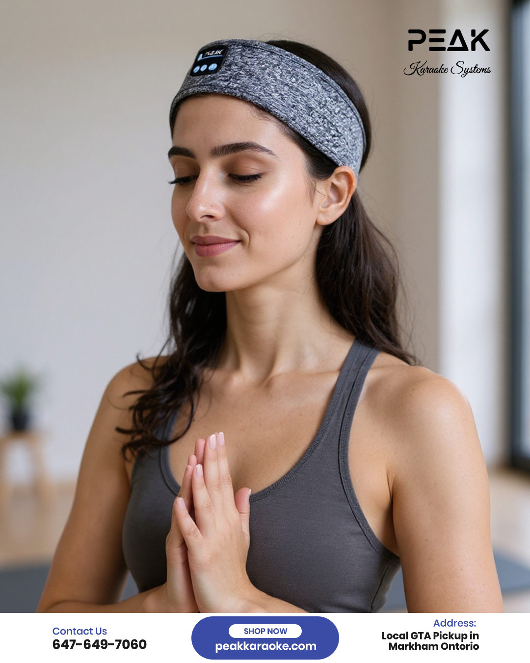 Bluetooth Headband | Secure Comfort meets Audio Perfection (Grey)