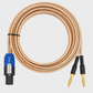 Peak Audio SPEAKON 14 AWG Premium Speaker Cable (Pair, each 15 ft long)