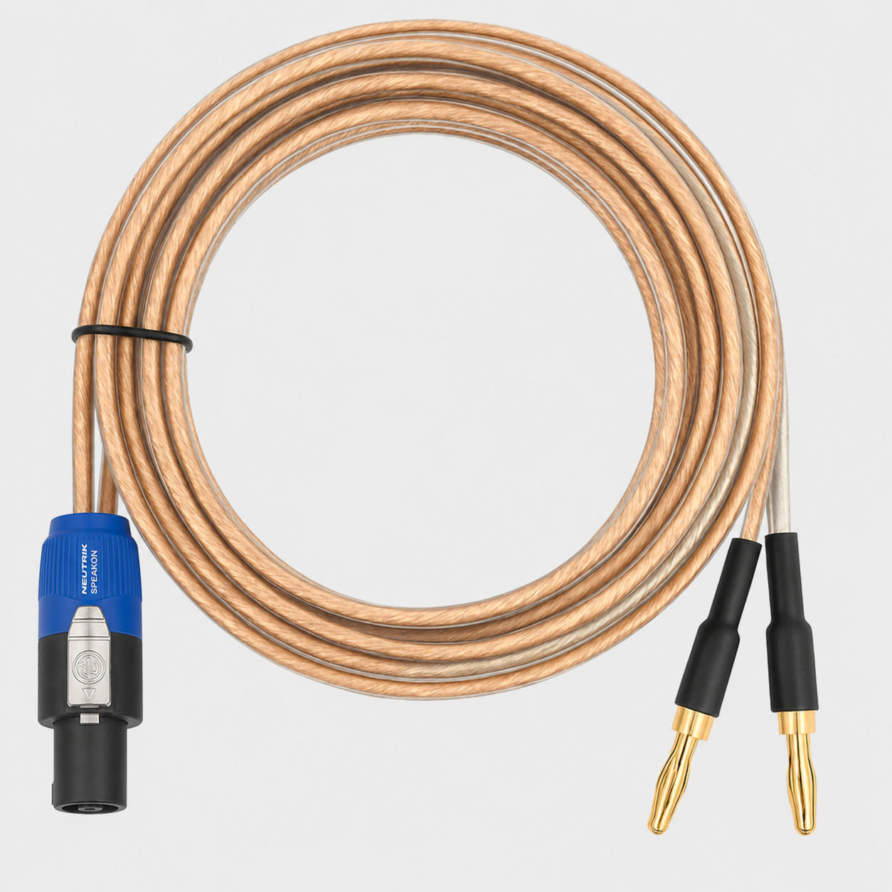 Peak Audio SPEAKON 14 AWG Premium Speaker Cable (Pair, each 15 ft long)