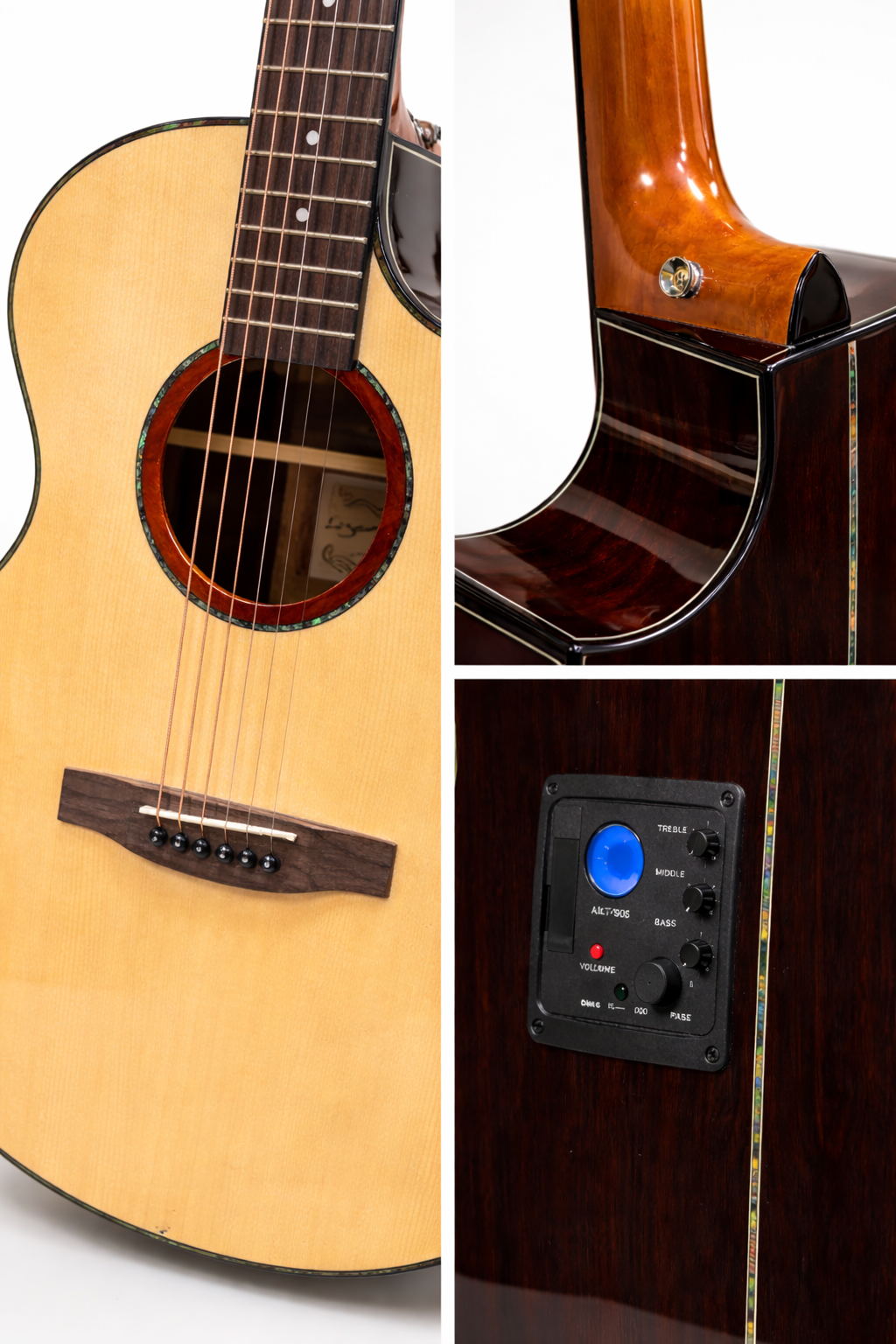 Peak Acoustic-Electric Guitar – Built-In Pickup | Plug & Play Stage Sound